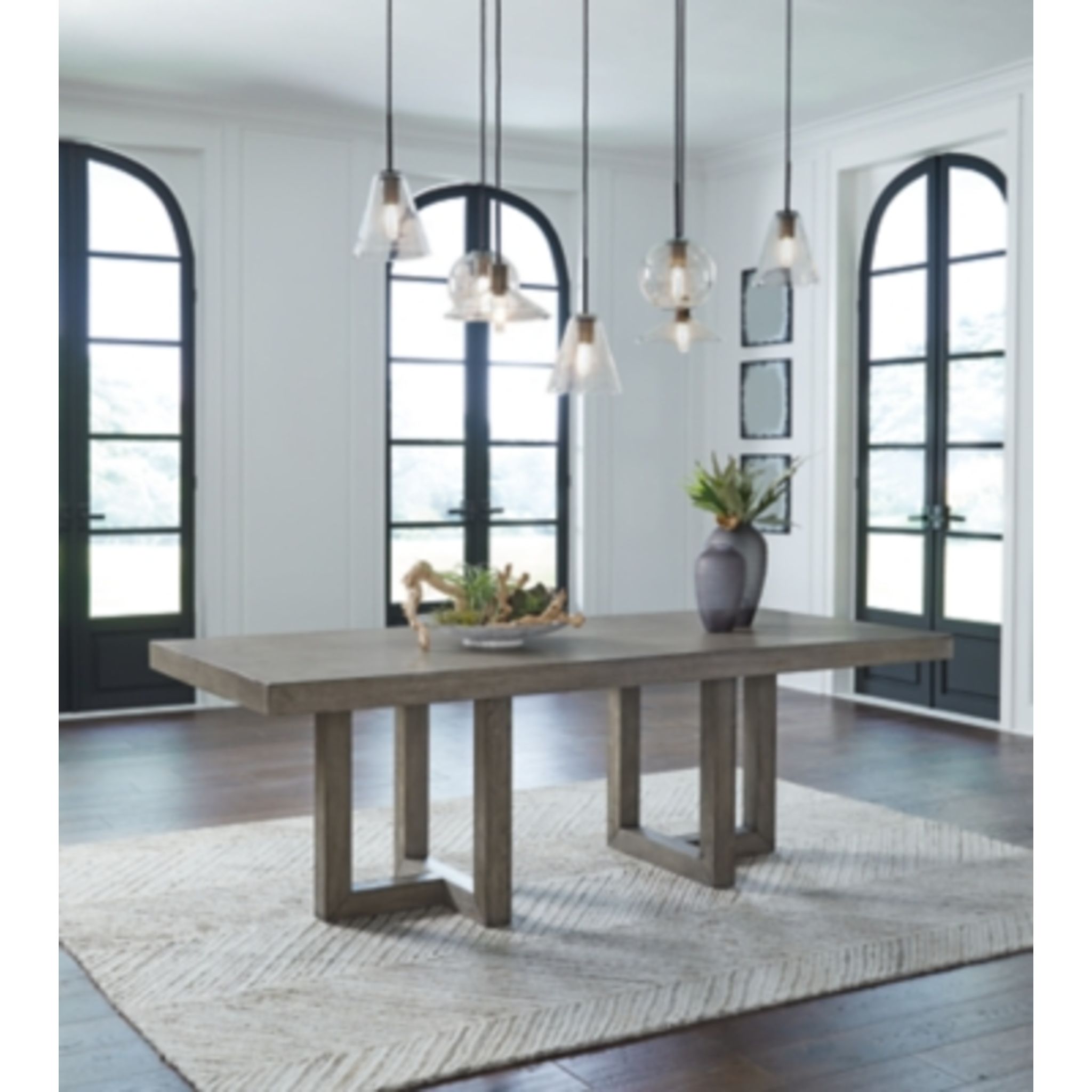 Anibecca Modern Gray Dining Table - 25 Inch Round Kitchen Table for Small Spaces (D970 25) | Perfect for Apartments, Breakfast Nooks & Cozy Dining Areas