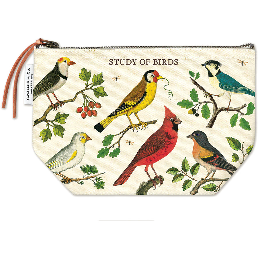 Vintage Bird Print Pouch - Cute & Stylish Crossbody Bag for Women - Perfect for Travel, Shopping, and Everyday Use