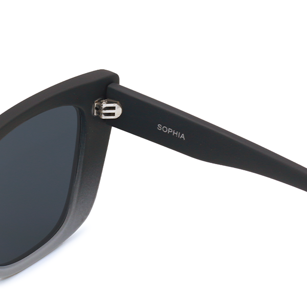 Sustainable SOPHIA Black & Grey Prescription Glasses - Eco-Friendly Eyewear for Women & Men | Perfect for Work, Reading & Outdoor Activities