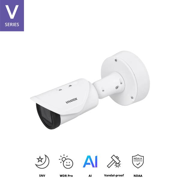 Vivotek 5MP Bullet Security Camera IB9387-EHTV-V3 - Outdoor Surveillance, Night Vision, Weatherproof for Home & Business Security