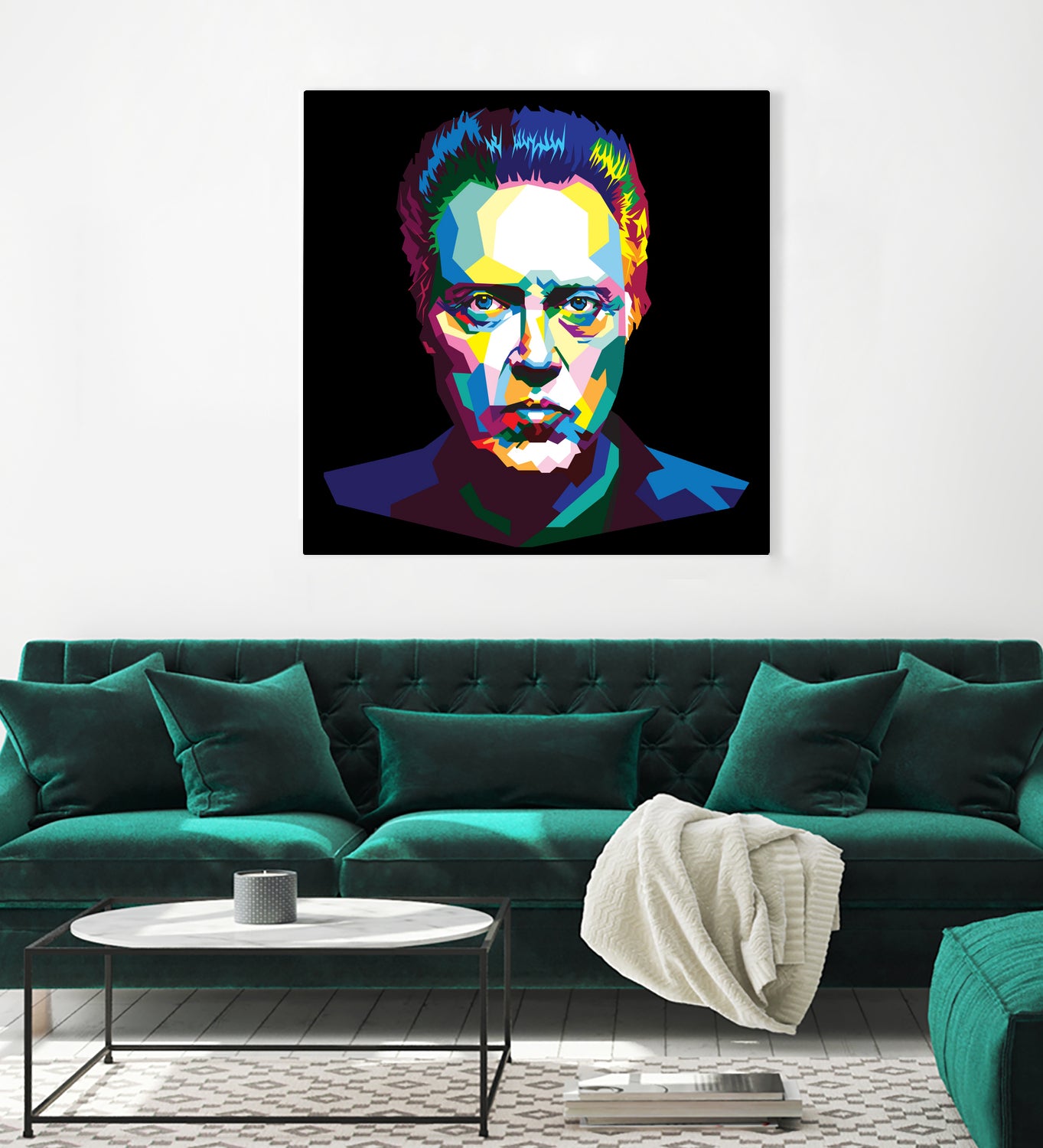 Christopher Walken WPAP Art Print - Unique Pop Art Portrait for Home & Office Decor | Perfect Gift for Movie Fans & Art Collectors