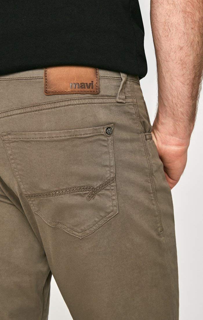 Mavi Matt Classic Men's Straight Leg Work Pants - Mid-Rise Relaxed Fit Comfortable Office & Casual Trousers for Everyday Wear & Business Attire