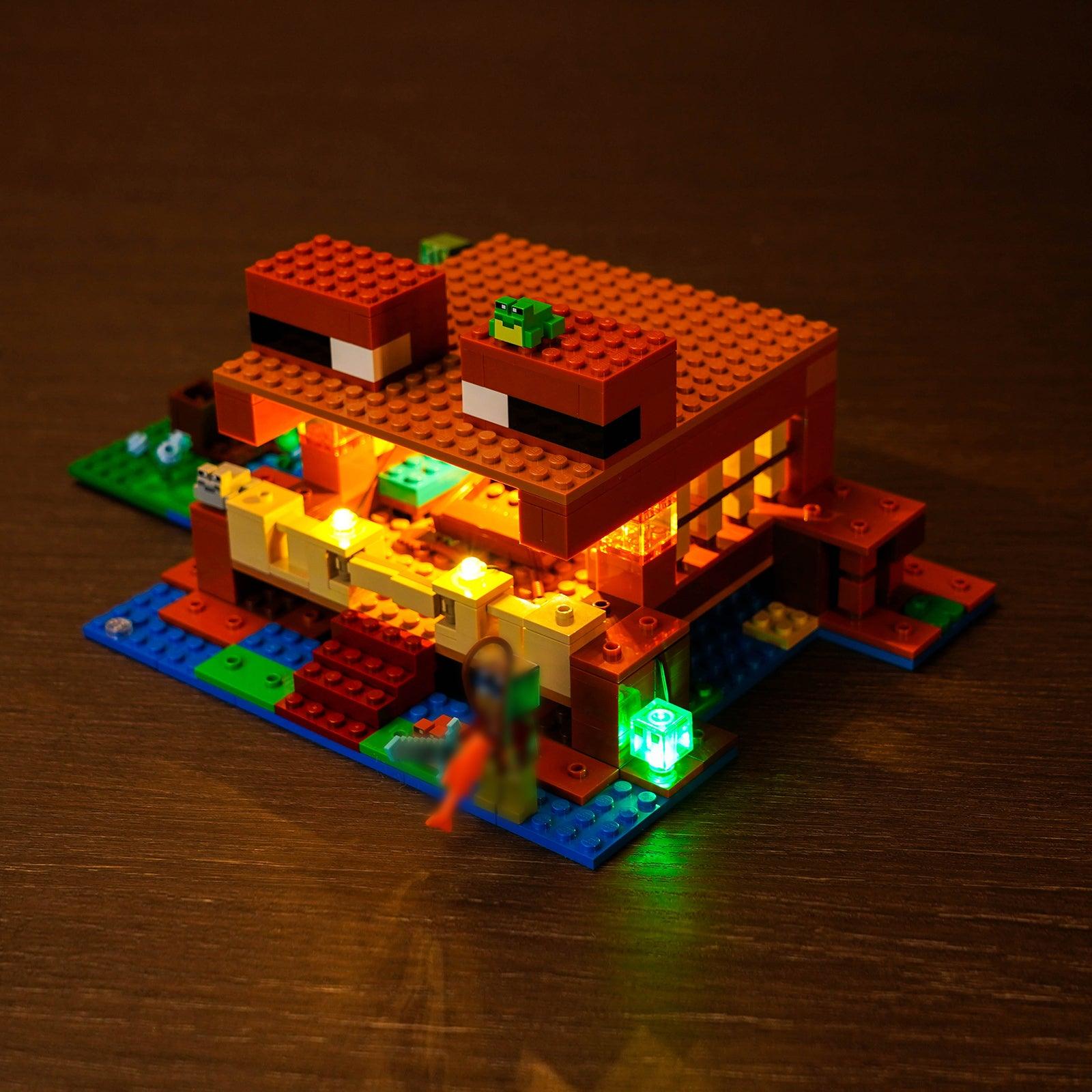 Best Light Kit for Lego Minecraft The Frog House Building Set 21256 – DIY Illumination for Nighttime Display & Gaming Fun