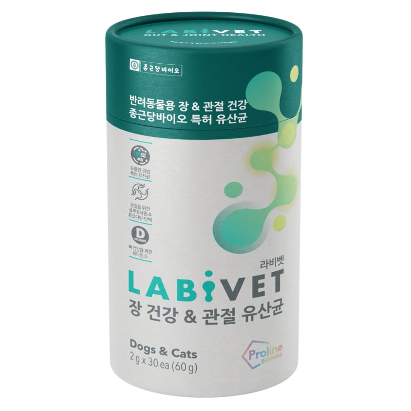 Labivet Joint & Gut Health Probiotics Supplement for Dogs & Cats - 60g | Supports Mobility & Digestive Wellness | Perfect for Senior Pets & Sensitive Stomachs