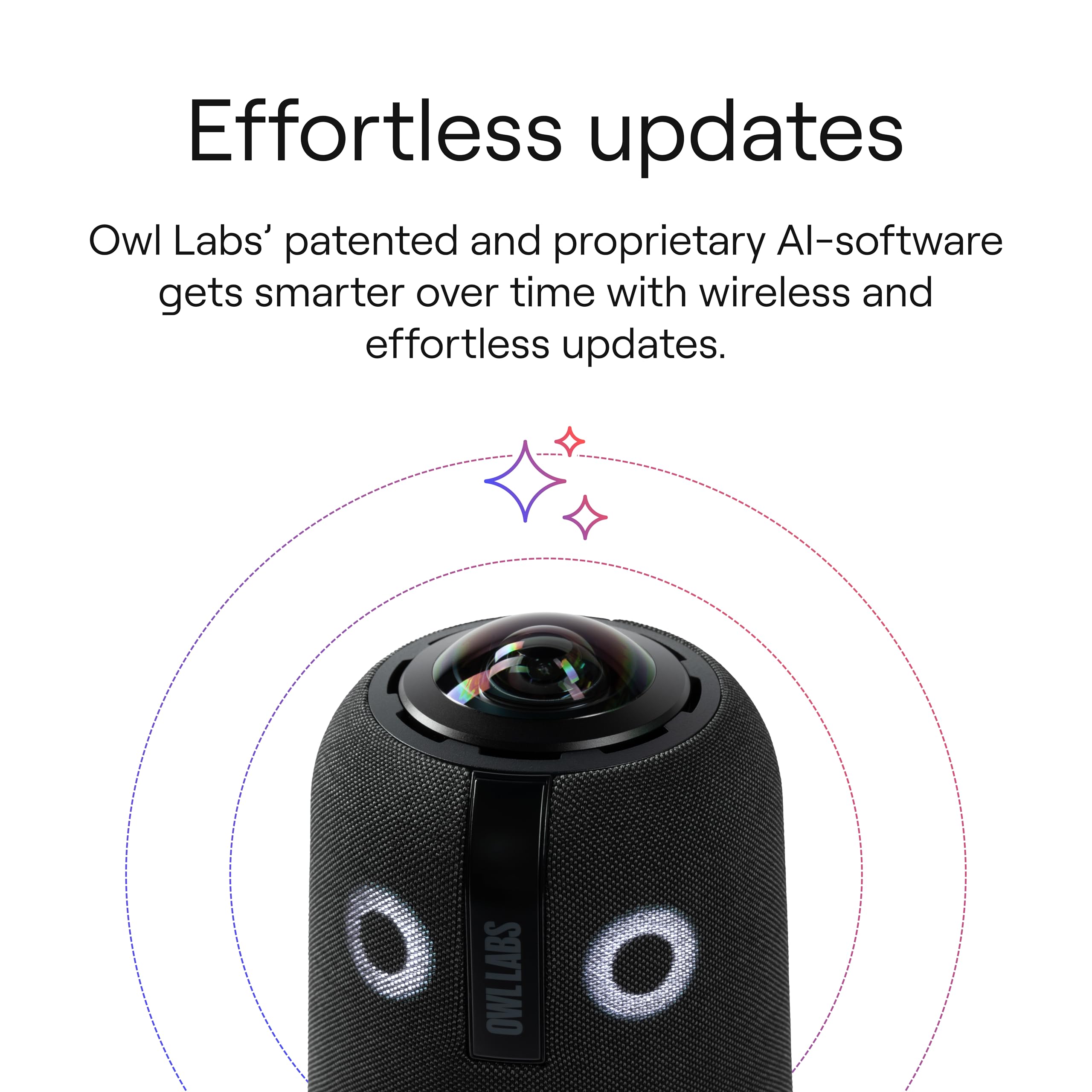 Meeting Owl 4+ 360-Degree 4K Smart Video Conference Camera with Microphone & Speaker | Auto Speaker Focus, Smart Zoom & Noise Cancellation | Perfect for Hybrid Meetings, Remote Teams & Virtual Classrooms