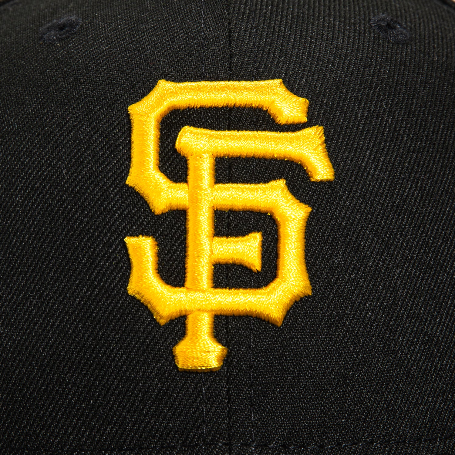 New Era 59Fifty San Francisco Giants 50th Anniversary Patch Hat - Black & Gold Baseball Cap for Men & Women - Perfect for MLB Games, Sports Events & Streetwear Fashion