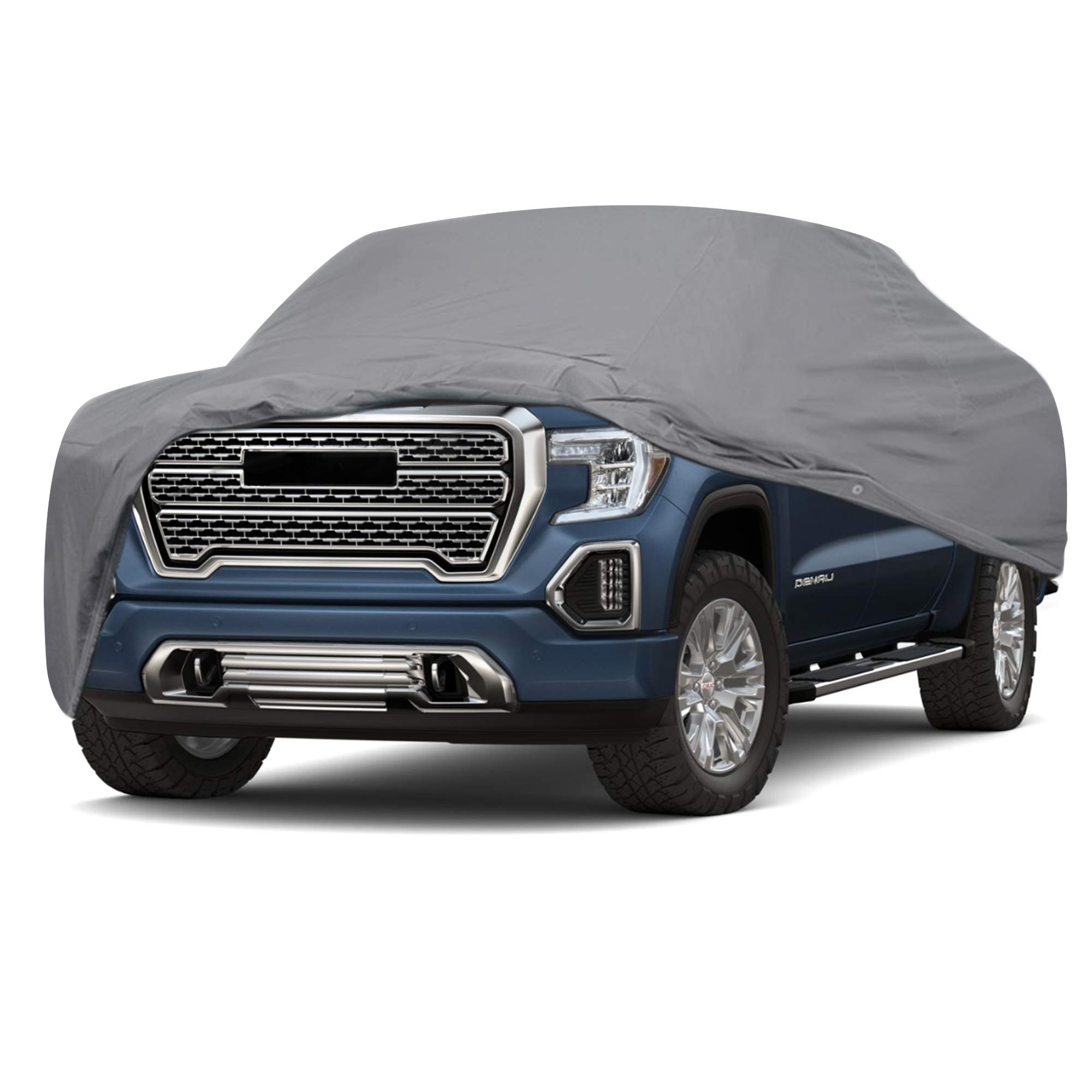5 Layer Heavy Duty Truck Cover for GMC Sierra Extended Cab 8ft Bed - All Weather Protection, UV Resistant, Waterproof, Dustproof - Perfect for Outdoor Parking, Winter Storage & Long Road Trips