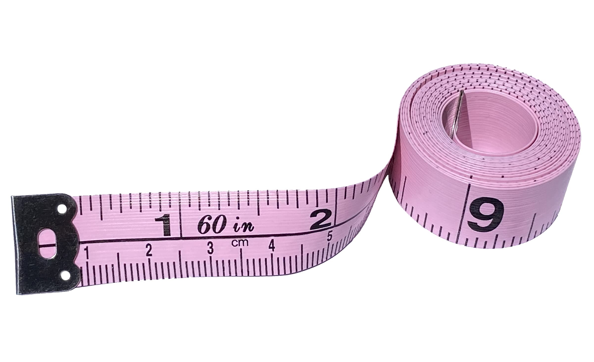 Soft & Flexible Double-Sided Pink Vinyl Measuring Tape - 60