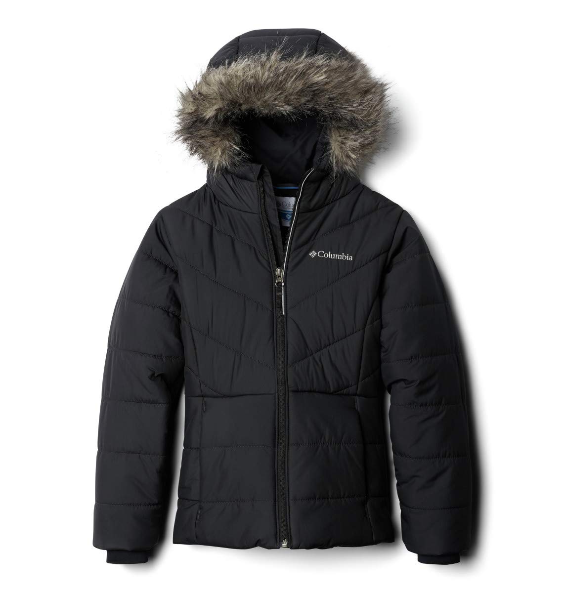 Columbia Girls' Katelyn Crest Water-Resistant Jacket - Lightweight Hooded Windbreaker for Outdoor Activities, Hiking & School Wear