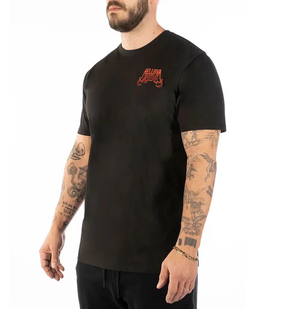 Death Ride Graphic T-Shirt for Men & Women - Cool Skull & Motorcycle Design - Perfect for Bikers, Rock Fans & Streetwear Lovers