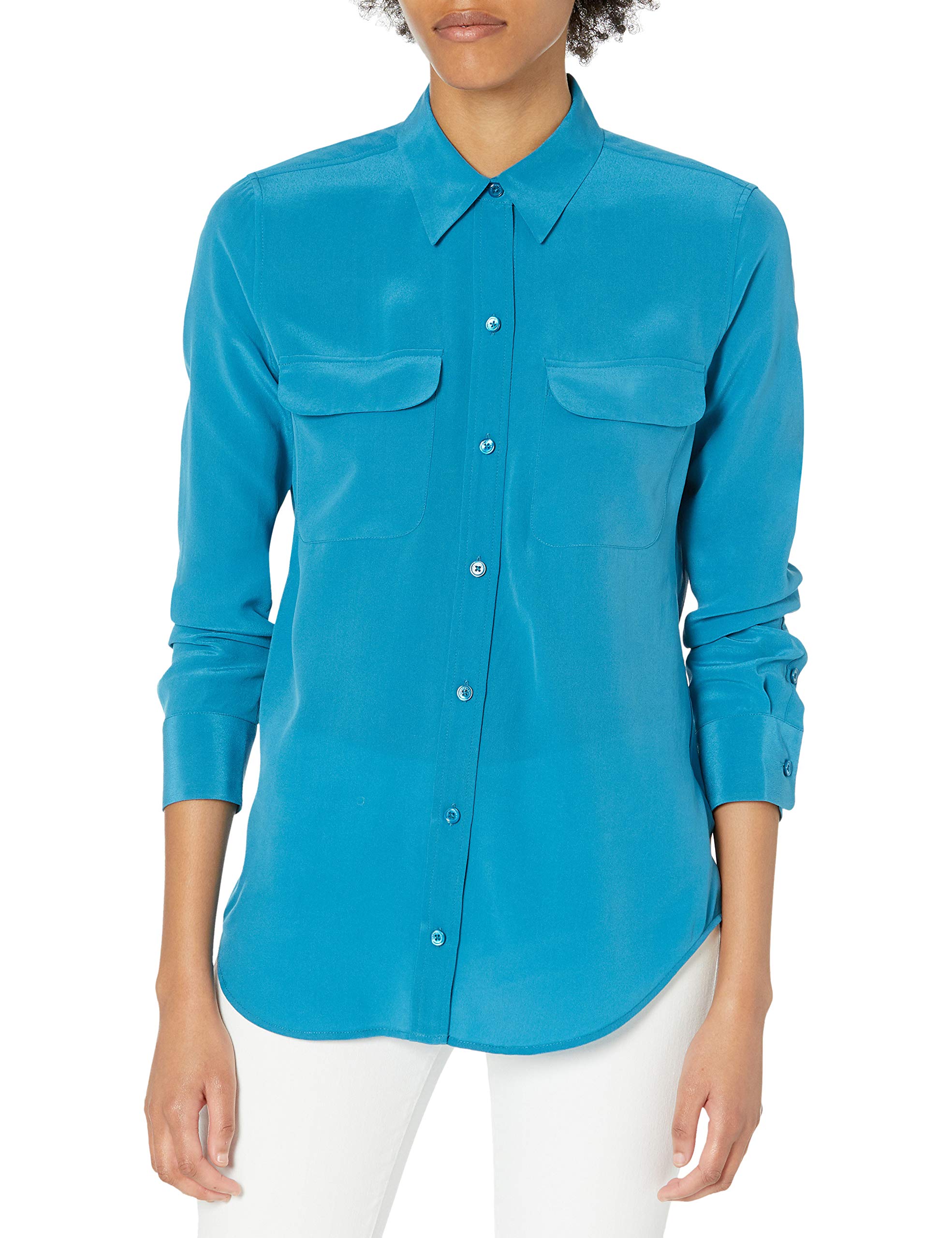 Women's Slim Fit Signature Blouse - Elegant Office Wear & Casual Tops for Work & Everyday Outfits | Perfect for Business Meetings, Dates & Professional Events