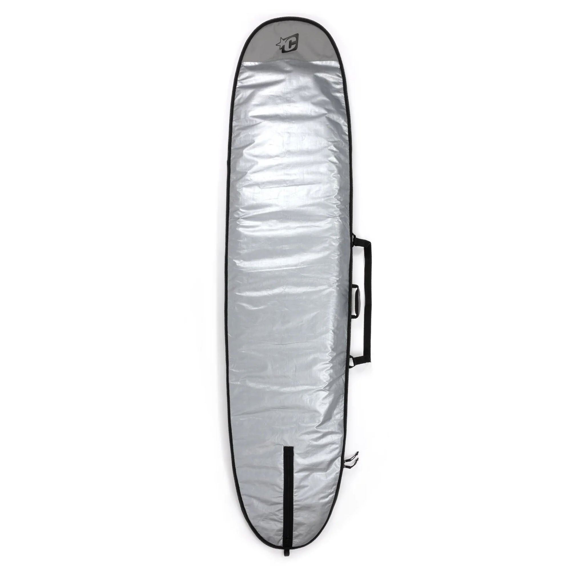 Creatures of Leisure Longboard Icon Surfboard Bag - Durable Grey Surfboard Cover for Travel & Storage | Perfect for Surfers & Beach Enthusiasts