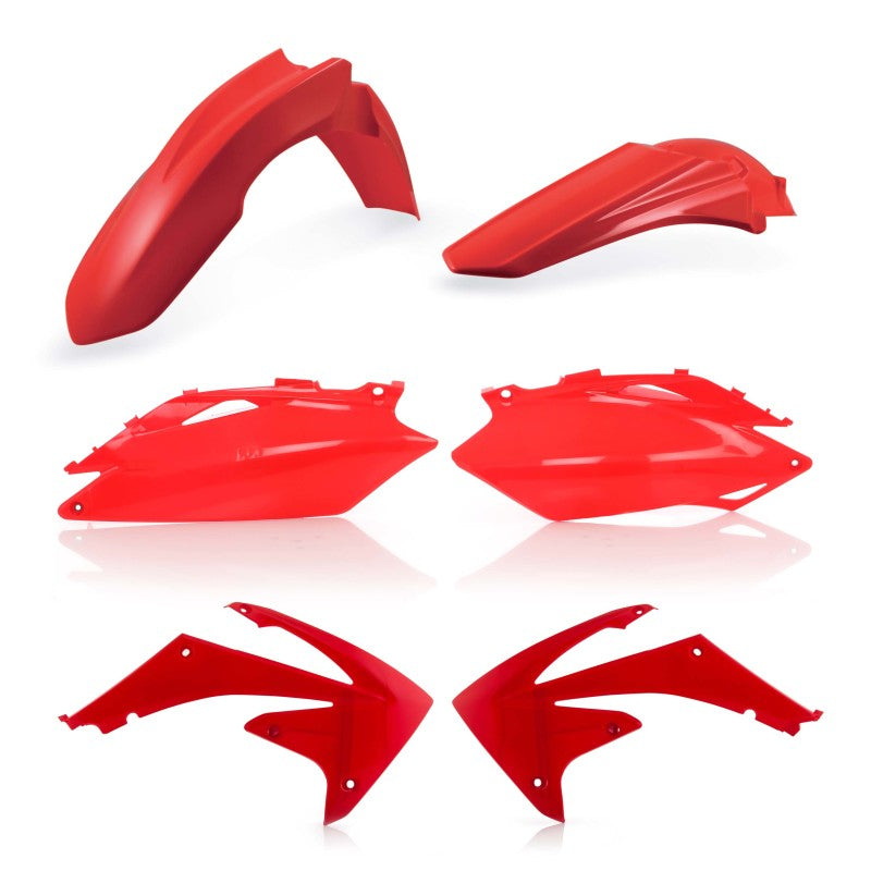 Acerbis Full Plastic Kit for 2009-2013 Honda CRF250R & CRF450R Motorcycles - CR Red | Durable Replacement Body Panels for Off-Road Racing & Trail Riding