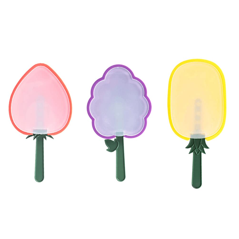 DOITOOL 3-Piece Fruit-Shaped Popsicle Molds Set with Lids - DIY Ice Cream & Popsicle Maker for Homemade Treats - Perfect for Summer Snacks, Kids Parties, and Healthy Frozen Desserts