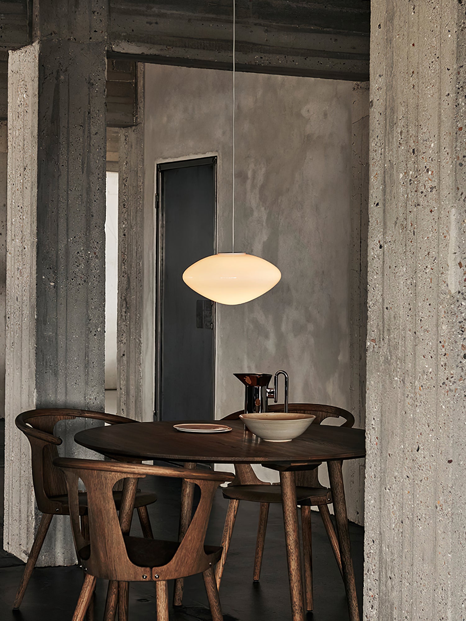 Elegant Mist Pendant Lamp - Modern Glass Hanging Light Fixture for Dining Room, Kitchen Island & Bedroom Decor - Dimmable LED Chandelier for Home & Office Lighting