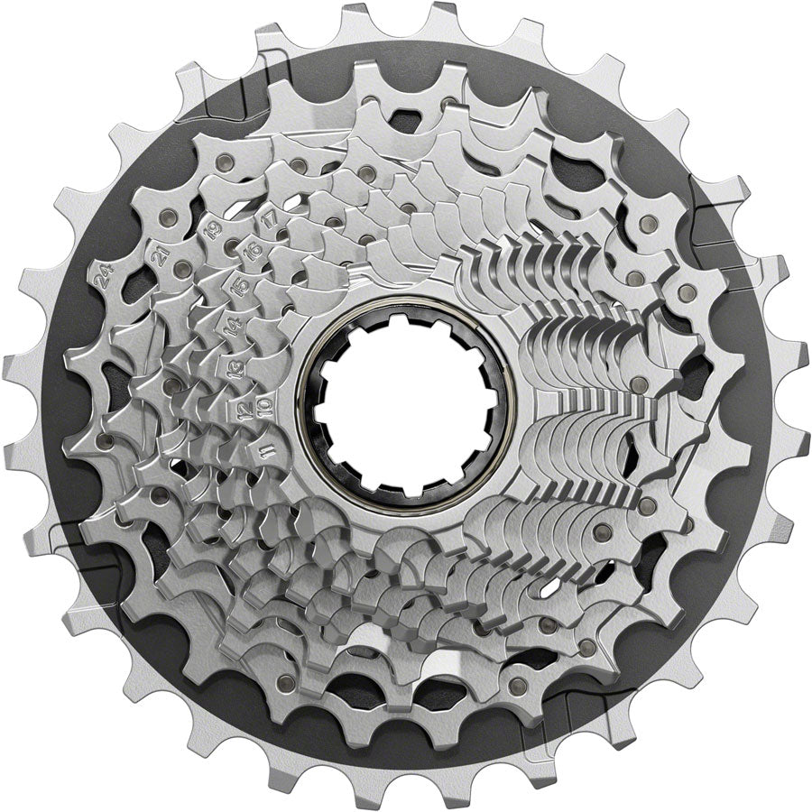 SRAM Force XG 1270 12-Speed Cassette - 10-28T Silver XDR Driver Body | Compatible with Road & Gravel Bikes | Perfect for High-Performance Cycling and Racing