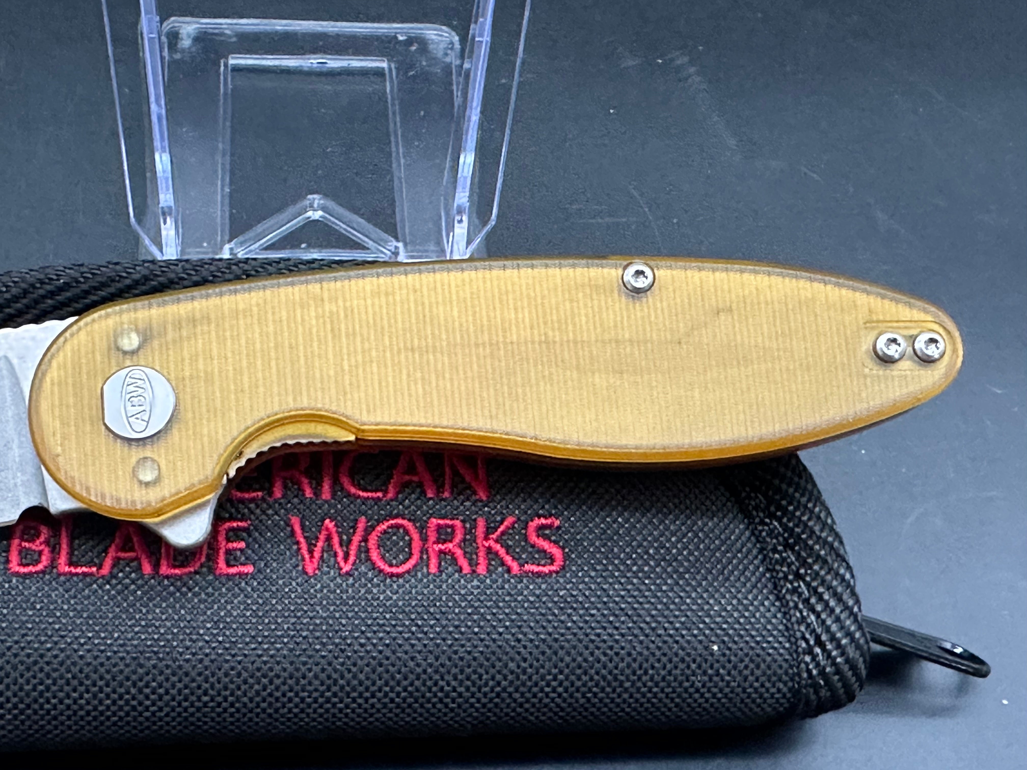 American Blade Works Model 1 V6 Folding Knife with Premium Skiff Bearings - EDC Pocket Knife for Outdoor, Camping & Everyday Carry