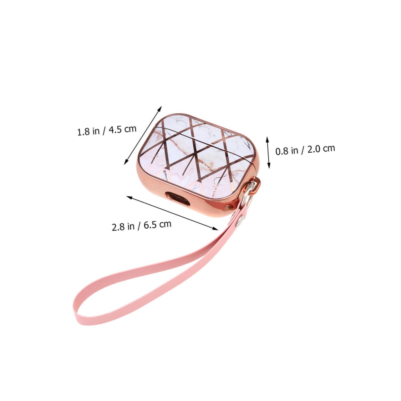 DOITOOL 1pc Headphone Protective Case - Electroplated Earphone Cover for AirPods, Wireless Earbuds - Durable & Stylish Storage for Travel, Gym, Work & Daily Use