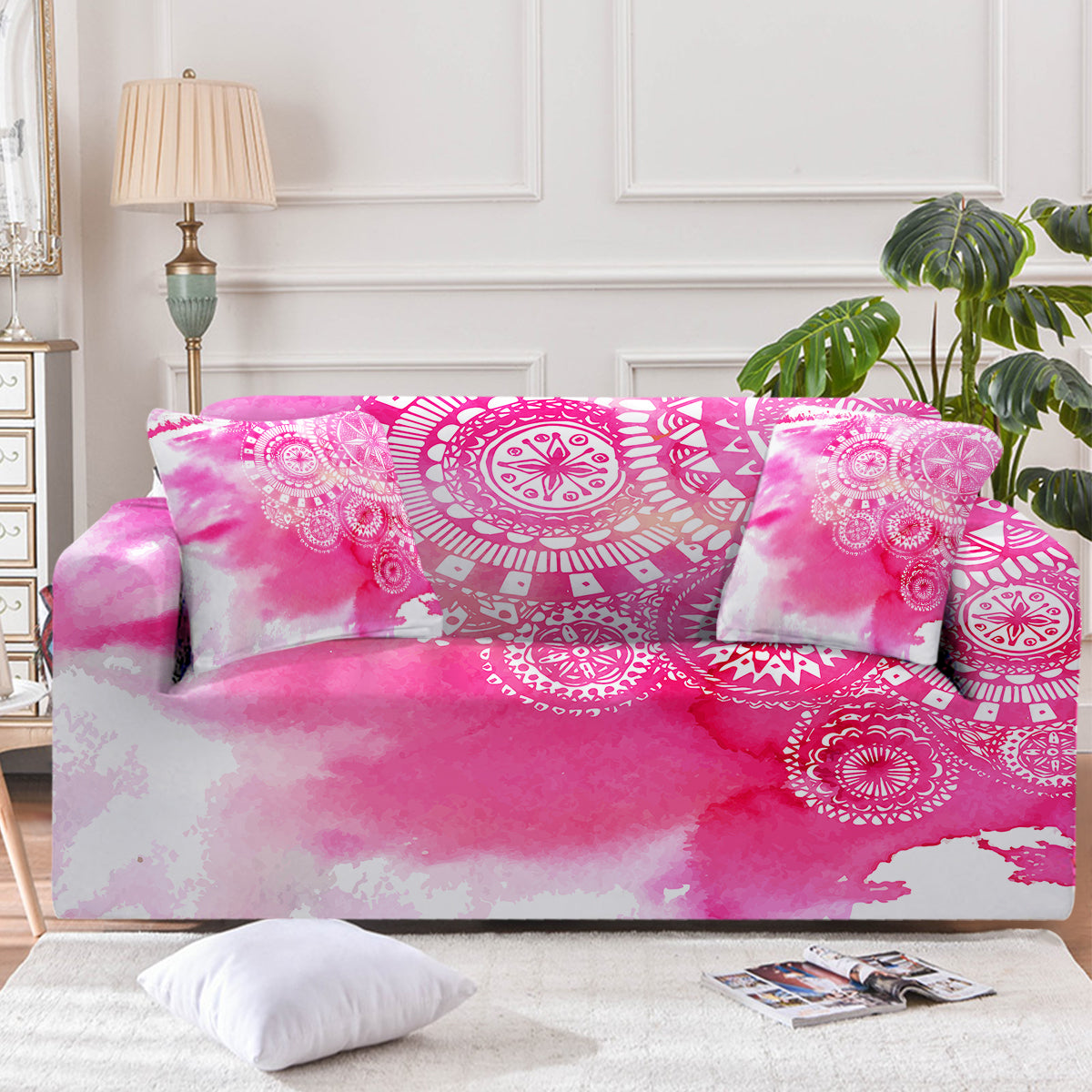 Bohemian Delight Couch Cover - Stylish Sofa Slipcover for Living Room, Washable Stretchable Furniture Protector - Perfect for Home Decor, Pet Owners & Family Use