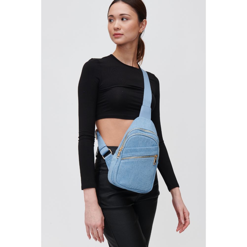 Zephyr Denim Sling Backpack - Stylish & Durable Crossbody Bag for Men & Women | Perfect for Travel, Hiking & Everyday Use