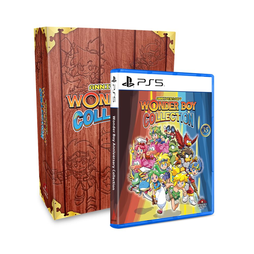 Wonder Boy Anniversary Collector's Edition for PlayStation 5 - Limited Edition Retro Gaming Bundle for PS5 Fans & Collectors - Perfect for Gaming Nostalgia and Display