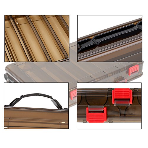 Portable 14-Compartment Fishing Lures Box - Handheld Bait & Tackle Organizer for Bass, Trout & Saltwater Fishing | Camping, Kayak & Boat Fishing Accessories