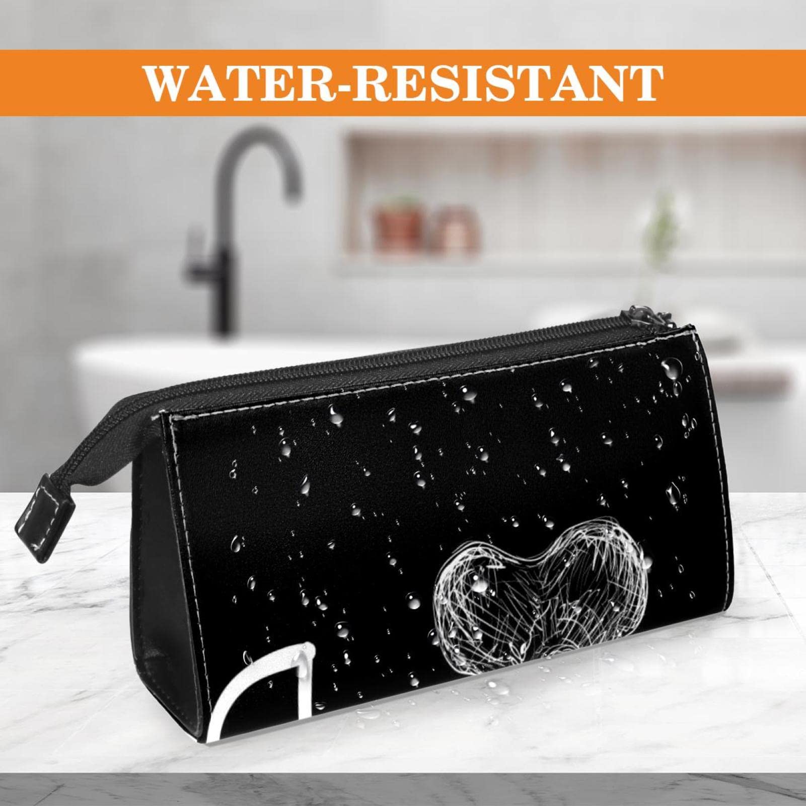 **Men's Large Water-Resistant Travel Toiletry Bag - Shaving Dopp Kit & Bathroom Organizer with Animal Paw Print Design (I Love Dog) - Perfect for Camping, Gym, Business Trips & Daily Use**