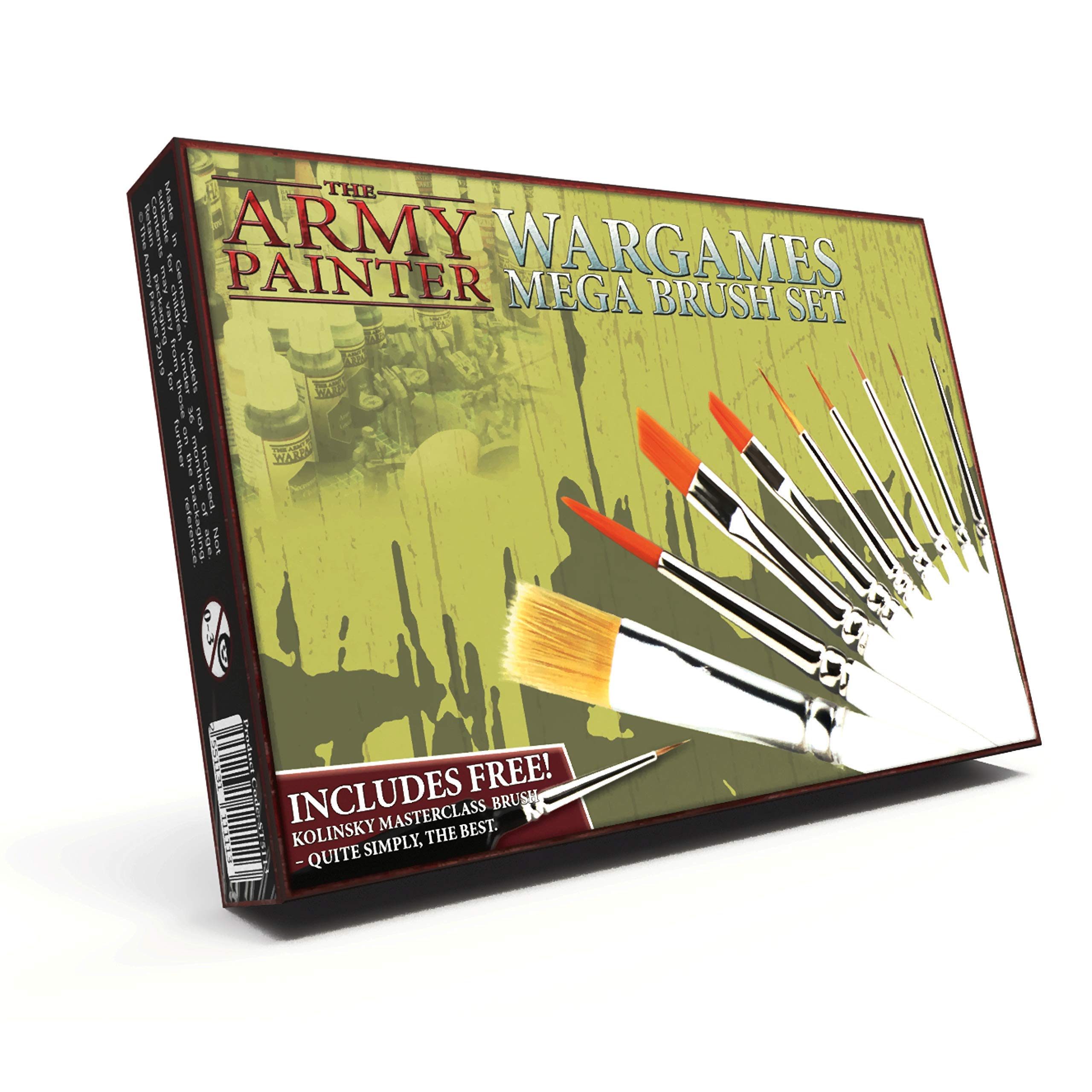 The Army Painter Wet Palette & Hydro Pack Mega Brush Set - Professional Miniature Painting Kit with Storage for Brushes & Complete Refill Pack - Perfect for Warhammer, D&D, and Tabletop Gaming