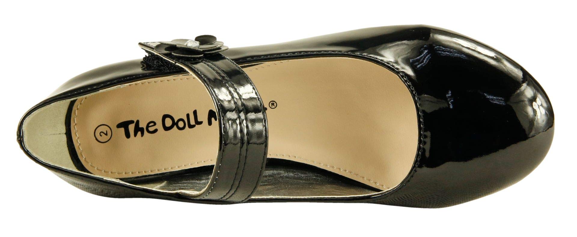The Doll Maker Girls Glitter Dress Shoes - Sparkly Pumps for Toddler, Little Kid & Big Kid - Perfect for Parties, Weddings & Special Occasions