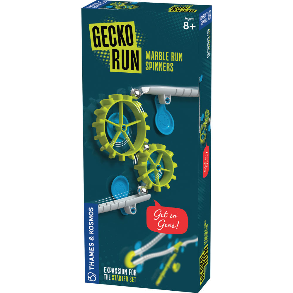 Gecko Run Marble Run Spinners Expansion Pack - Fun STEM Toy for Kids, Creative Building Blocks for Marble Maze & Race Track Games - Perfect for Indoor Play & Family Bonding
