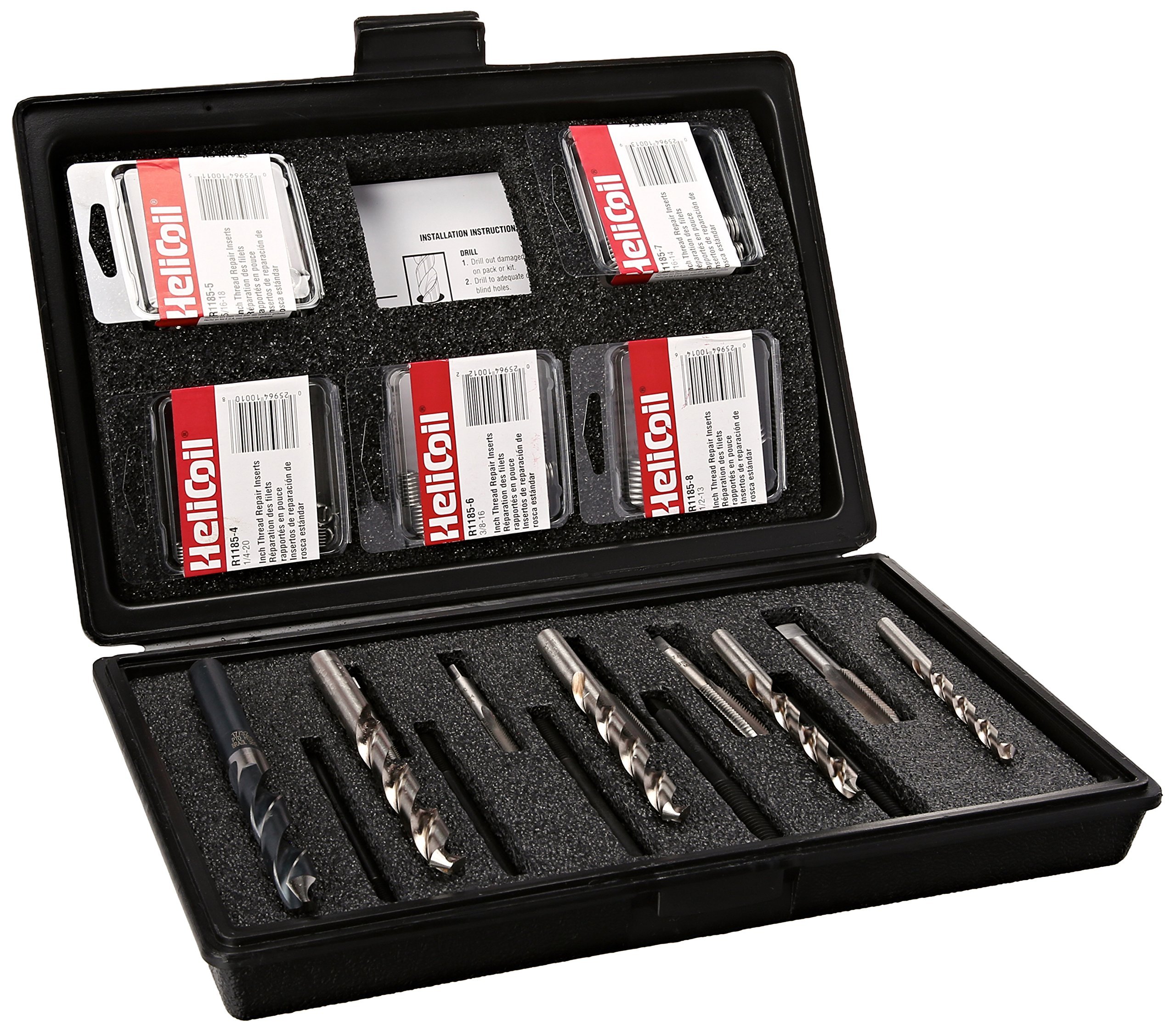 Helicoil 5621 Thread Repair Kit - M6 x 1.0mm Coil Insert Set for Metal Thread Restoration | Fix Stripped Threads in Automotive, Motorcycle & Machinery Applications