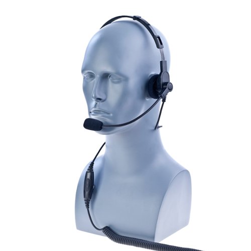 Motorola EX500 GP388 EX560XLS Impact M3-POH-2 Single Muff Headset - Compatible with Two Way Radios (Ideal for Construction, Security & Emergency Communication)