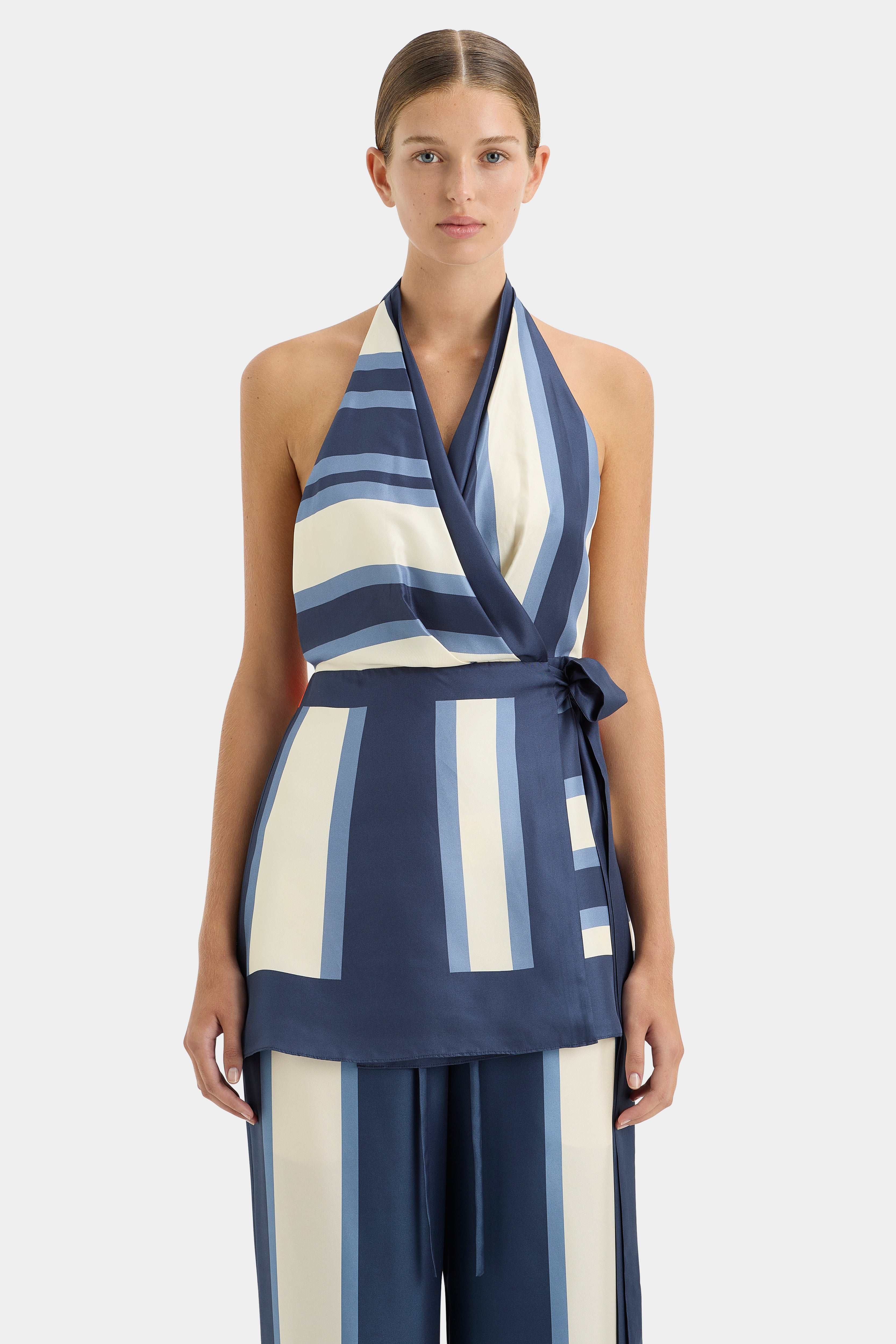 Sexy Dazed Wrap Halter Mini Dress for Women - Summer Beach Party, Club Night Out, Date Night Outfit