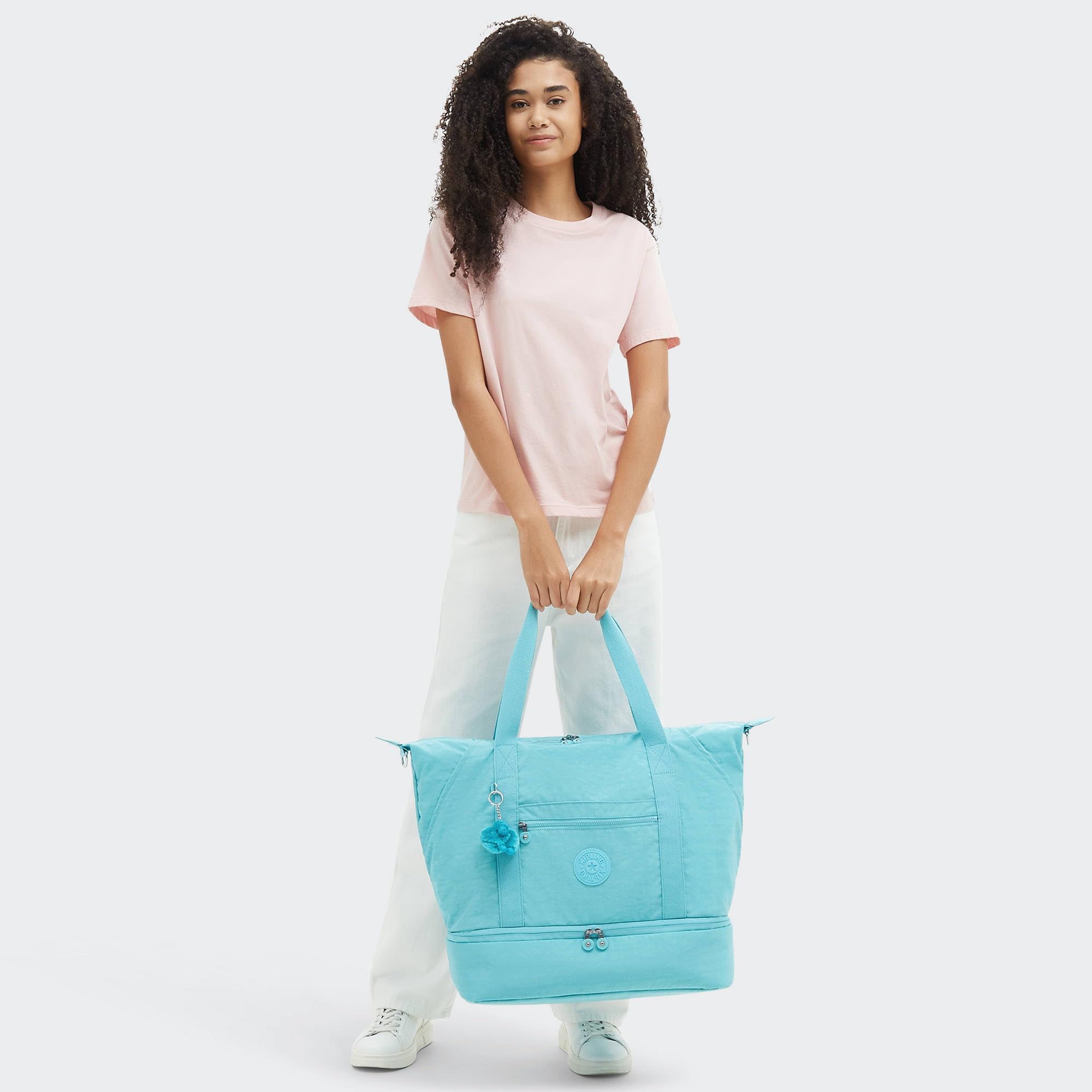Kipling Art M Weekender Tote Bag for Women - Lightweight Travel Carry On Bag with Multiple Pockets, Water Resistant (Perfect for Weekend Trips, Gym, Work & Airplane)