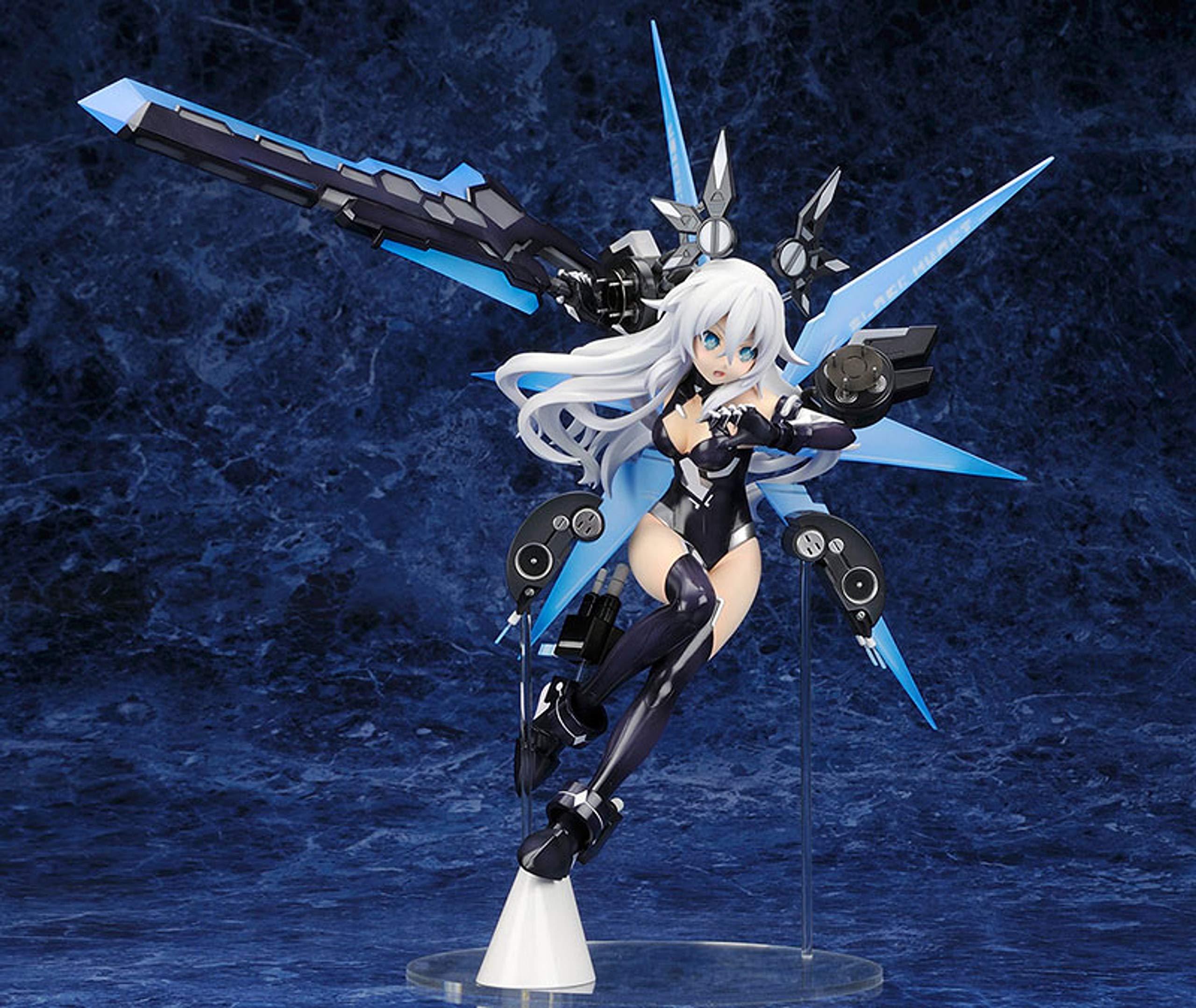 Hyperdimension Neptunia Black Heart 1/7 Scale PVC Anime Figure - Collectible Gaming Character Statue for Display & Decor