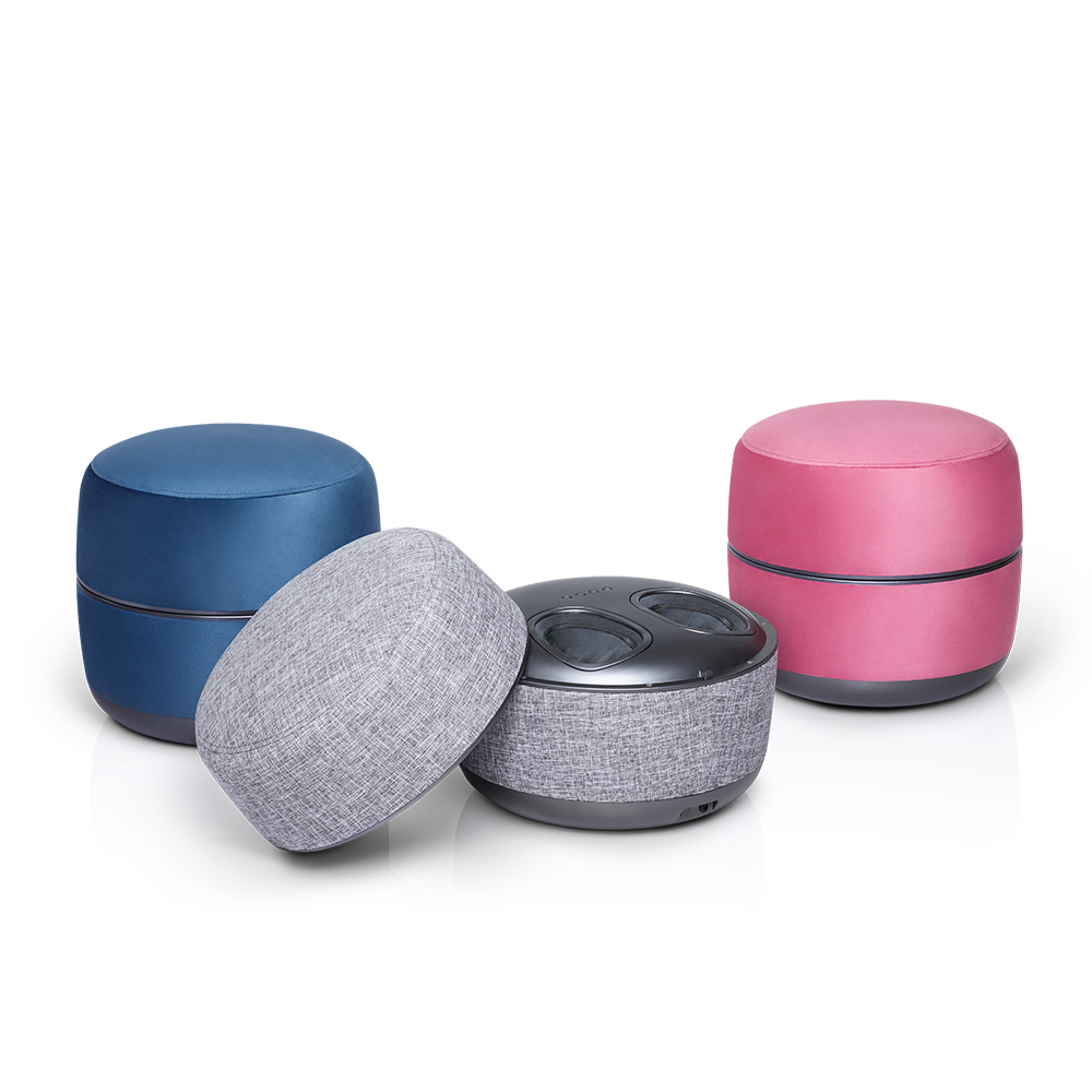 B8 Electric Foot Massager with Heat & Shiatsu Therapy - Includes Free B9 Adjustable Stool for Home & Office Relaxation