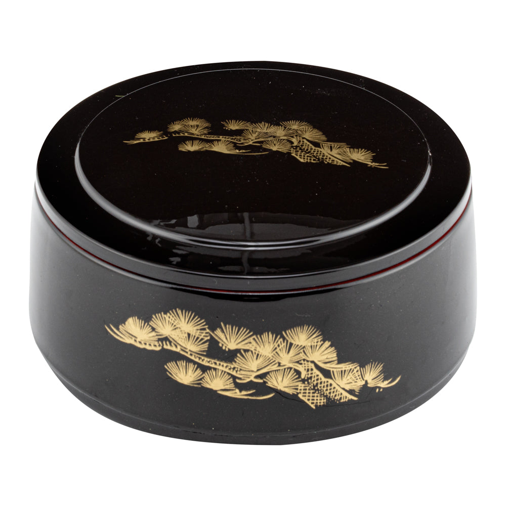 Premium 25oz Round Black Japanese Bento Box - Leak-Proof Lunch Container for Adults & Kids (6.5