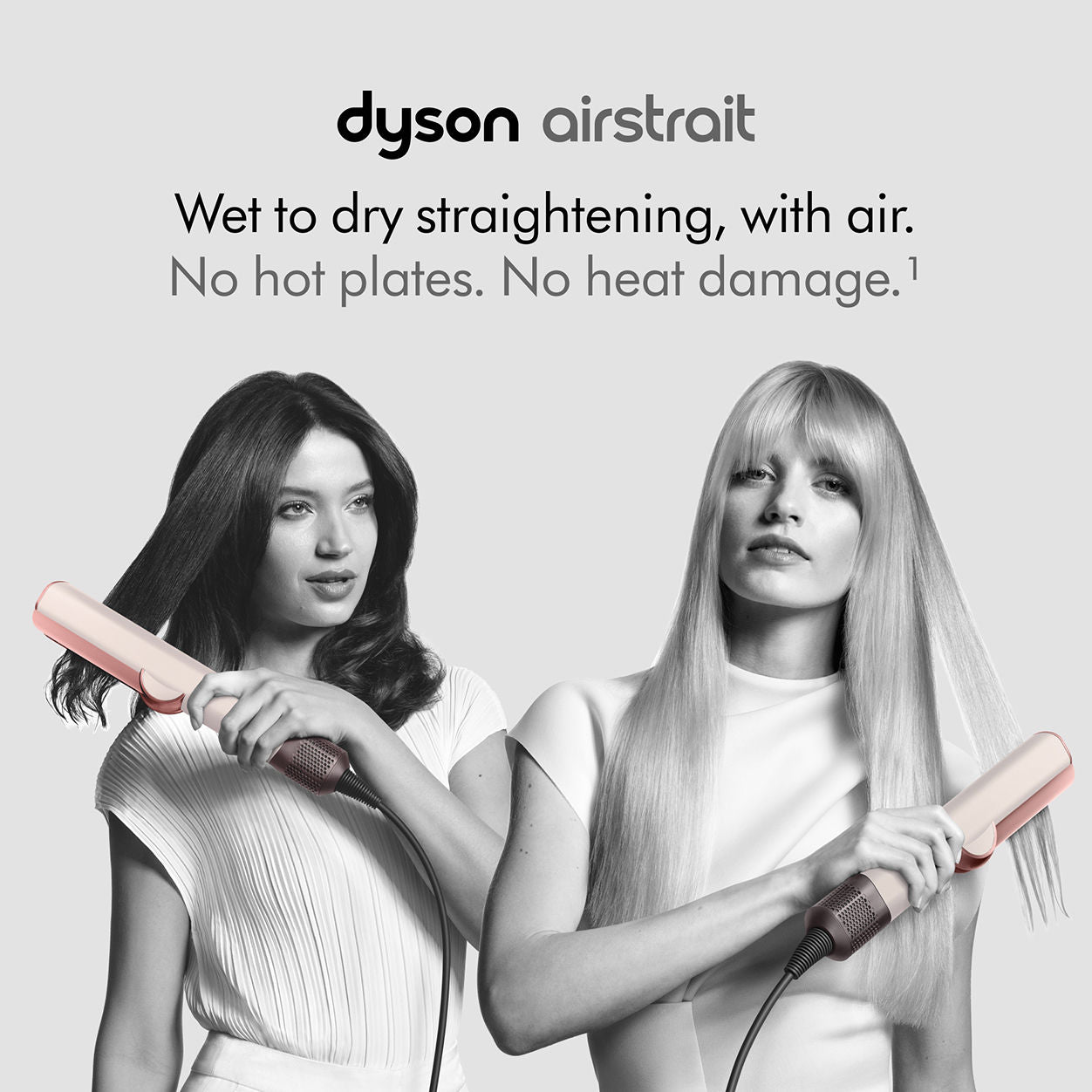 Professional Airstrait Hair Straightener - Ionic Ceramic Flat Iron for Frizz-Free Smoothing - Perfect for Home & Salon Styling