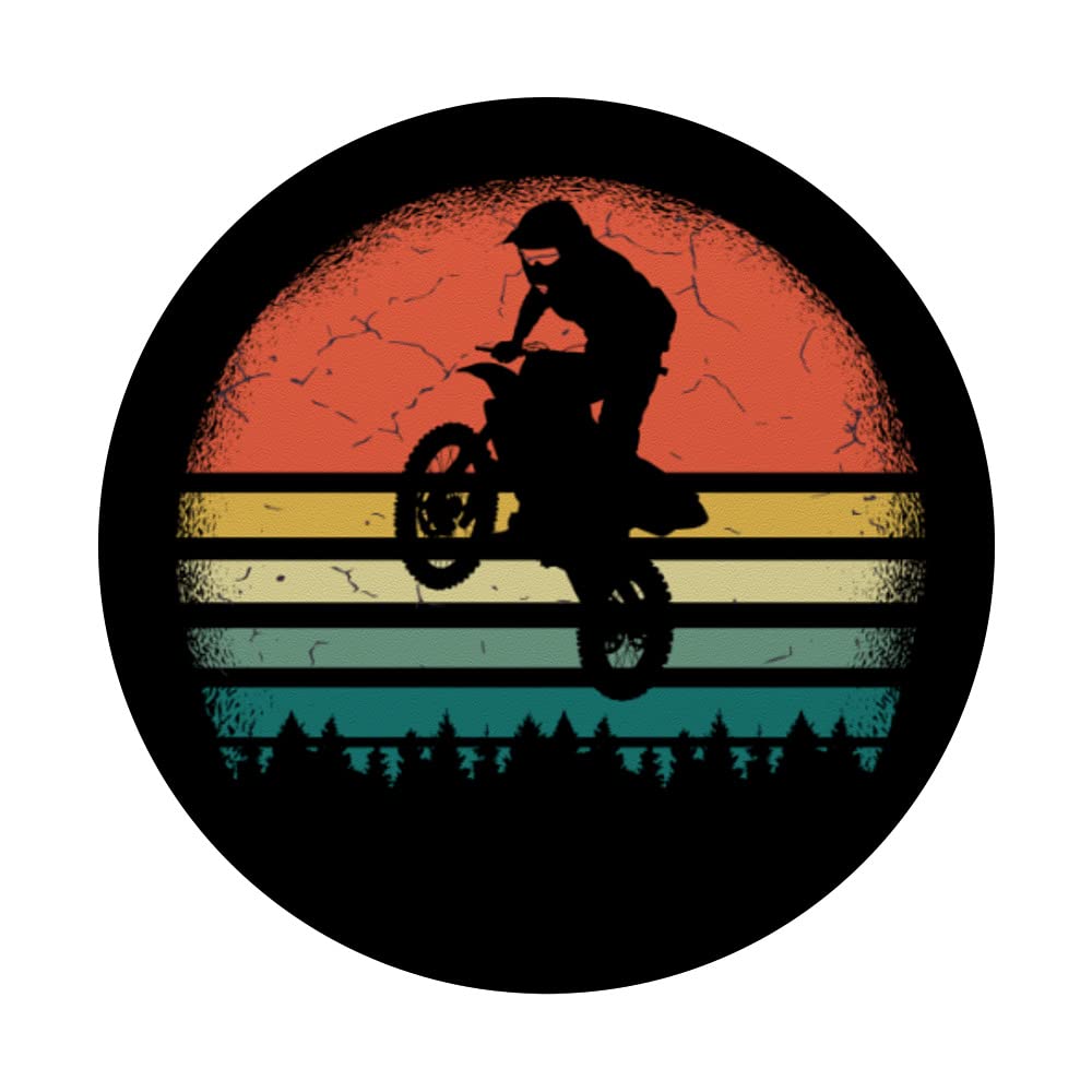 Vintage MX Motocross Dirt Bike Swappable PopGrip PopSockets - Perfect for Motorcycle Enthusiasts & Off-Road Biking Fans