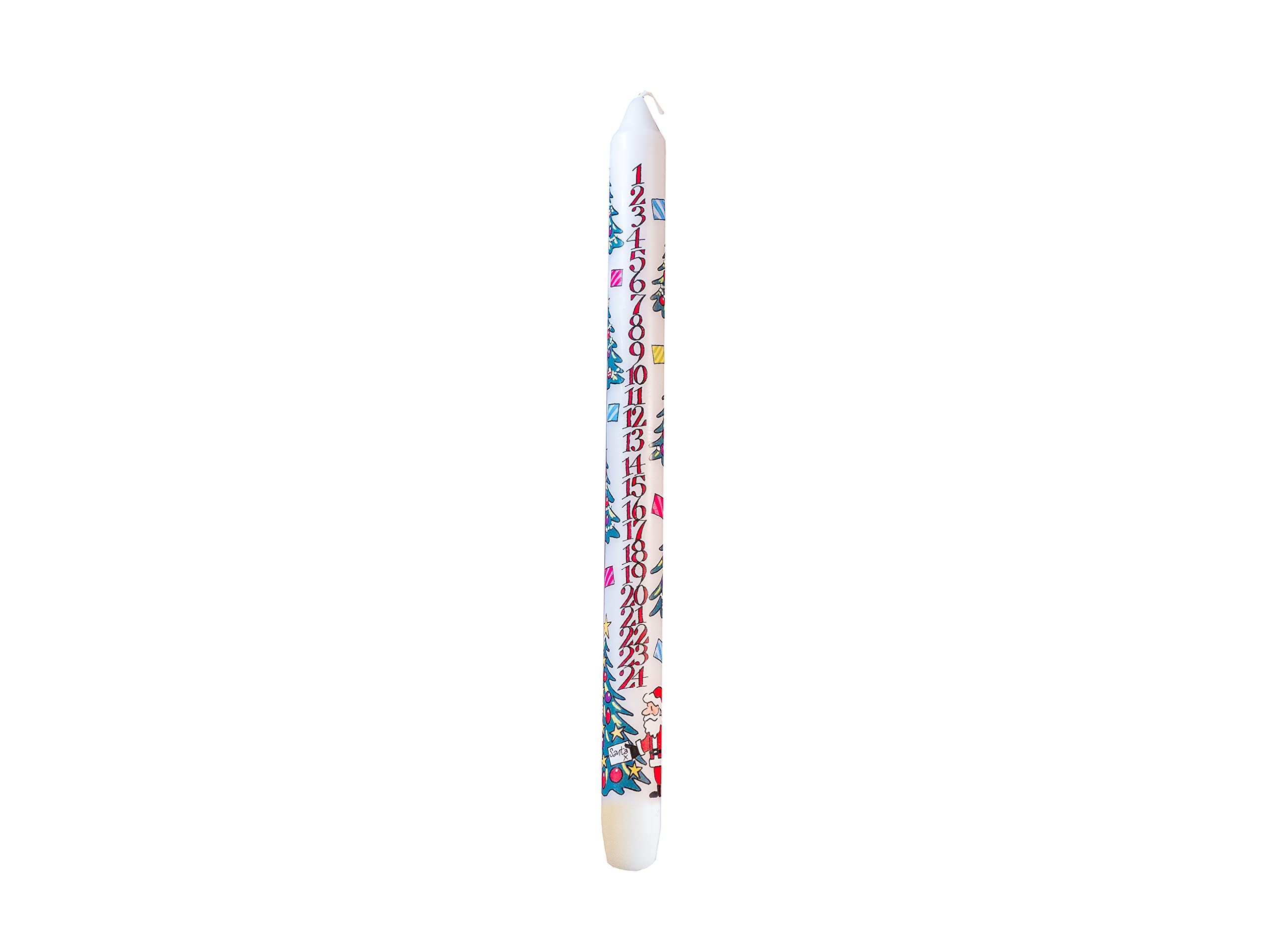 Alison Gardiner 29.5cm Advent Candle for Christmas Tree Decorations, Holiday Dinner Table Centerpiece - Perfect for Christmas Celebrations, Home Decor & Festive Gatherings