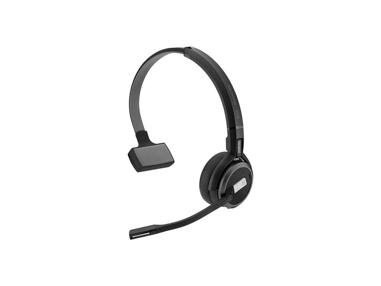 Sennheiser SDW 5035 Wireless DECT Headset - Monaural Single-Sided Design with Dual Microphone & Ultra Noise Cancelling for Desk Phone, Softphone & PC (Black) - Perfect for Call Centers, Remote Work & Office Communications
