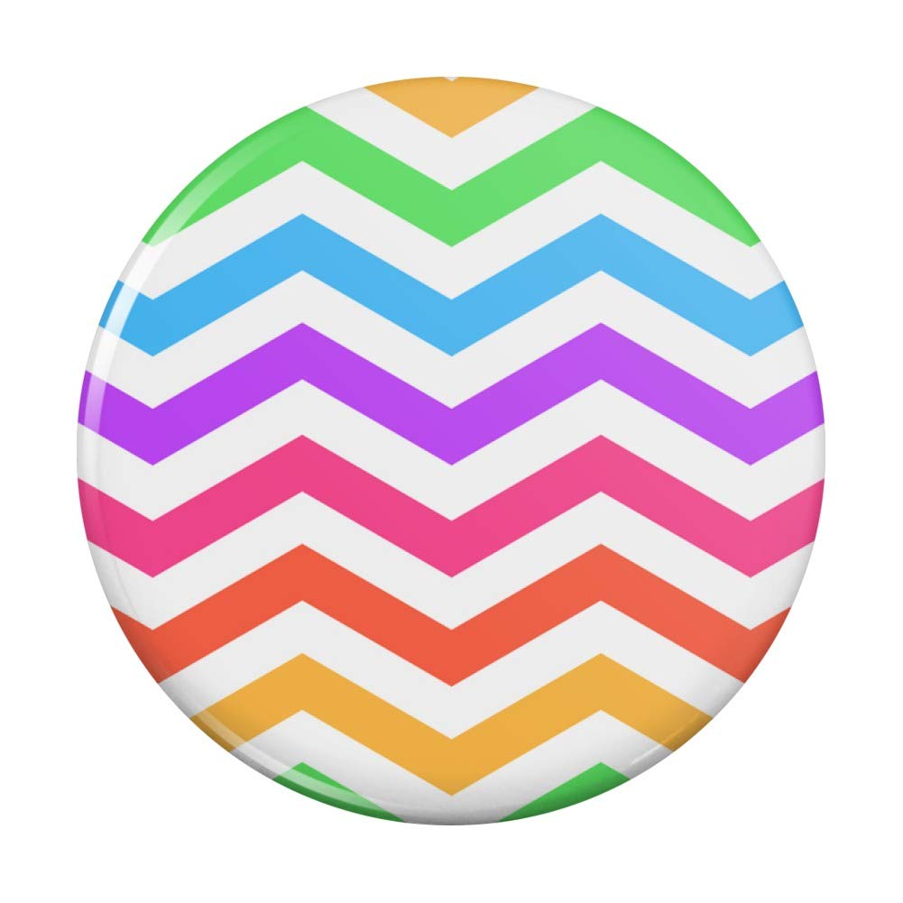 Colorful Rainbow Chevron Zigzag Pattern Fridge Magnets - Fun Kitchen Decor for Refrigerators, Lockers & Whiteboards (Set of 6) - Perfect for Home, Office, Dorm Room Organization & Memo Reminders