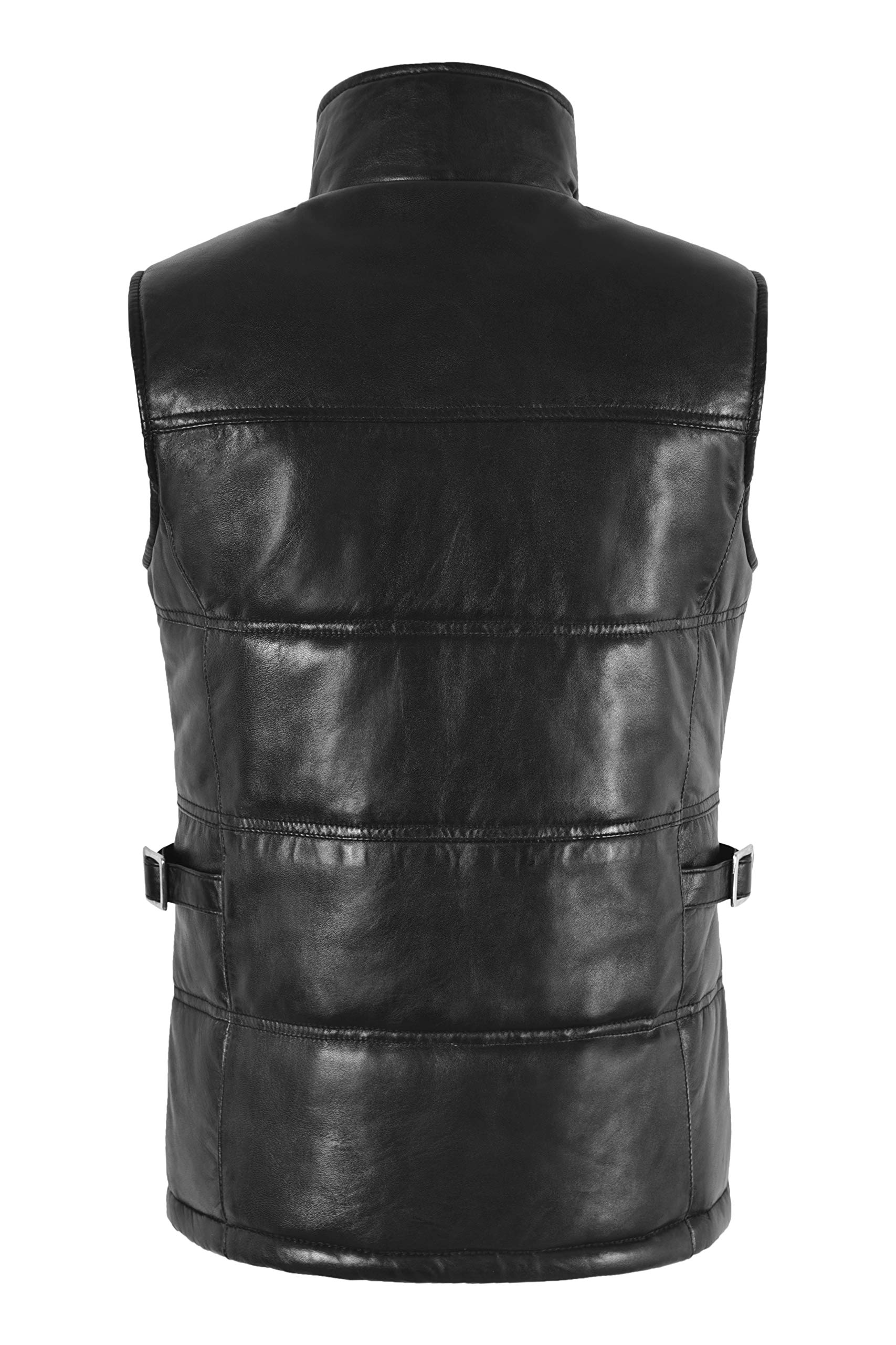 Missy Ladies Gilet - Real Leather Quilted Vest, Sleeveless Jacket & Padded Waistcoat for Women | Fashion Outerwear for Fall & Winter | Perfect for Office, Casual Wear & Outdoor Activities