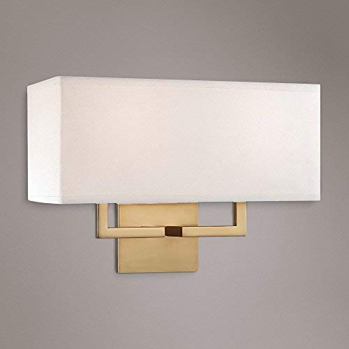 George Kovacs P472-248 2-Light Wall Sconce in Honey Gold Finish - Perfect for Bedroom, Hallway, and Living Room Lighting