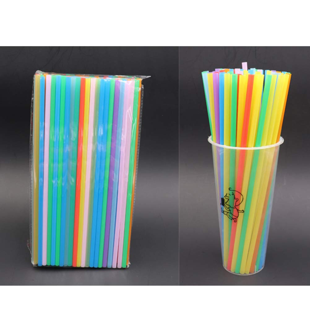 DOITOOL 200 Pcs Disposable Drinking Straws for Party, Wedding, Coffee, Cocktail, Smoothie, Milk Tea - Fun Novelty Decor Straws for Kids, Birthday, Baby Shower, Bridal Shower & Summer Drinks