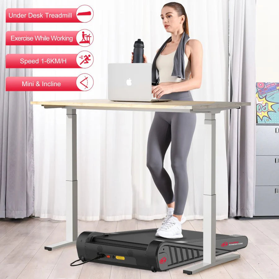 F521 Treadmill with 1-6KM/H Speed & 5% Fixed Incline - Perfect for Home Gym, Cardio Workouts & Indoor Fitness Training