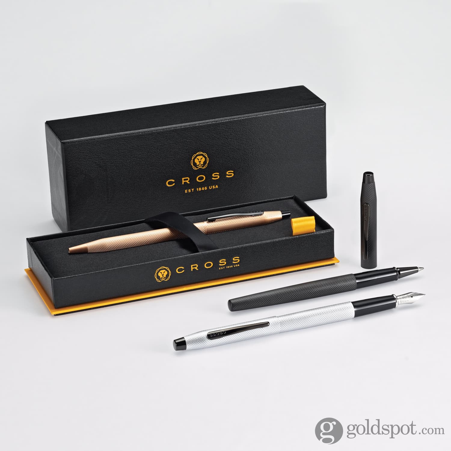 Premium Cross Classic Century Ballpoint Pen - Brushed Rose Gold PVD Finish with Diamond Engraving | Luxury Writing Gift for Professionals, Graduates & Executives | Perfect for Office, Business Meetings & Formal Occasions