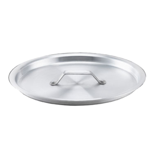 Thermalloy 17.25 Inch Aluminum Flat Stock Pot Cover - Heavy Duty Lid for Cooking, Boiling & Food Preparation - Perfect for Restaurants, Catering & Home Kitchens