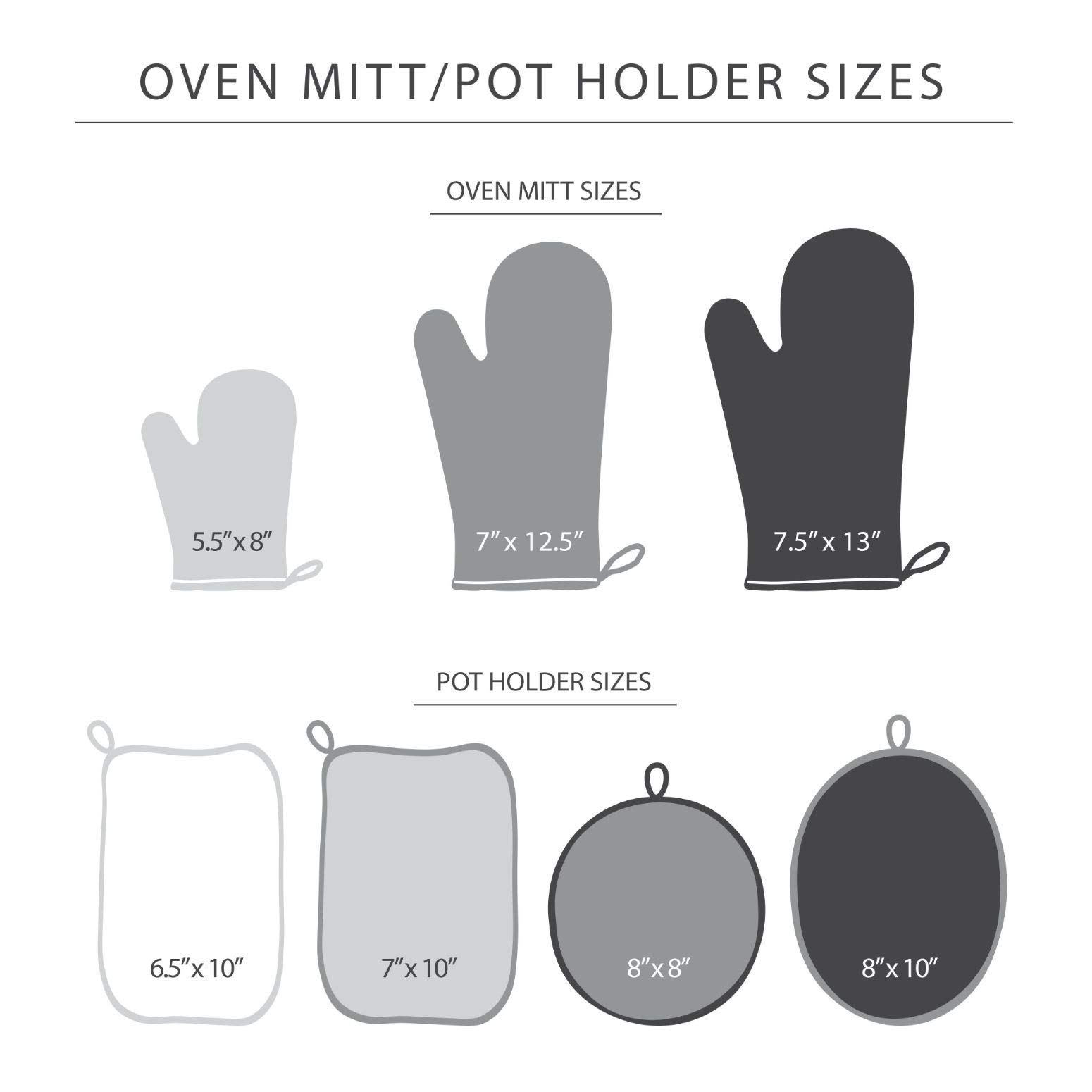 KitchenAid Asteroid Oven Mitt Set - Heat Resistant Gloves (7