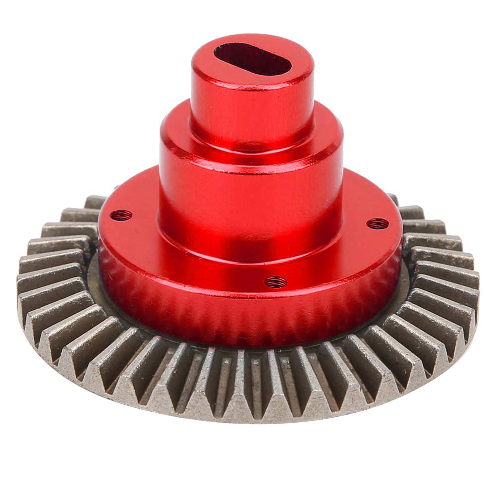 Drfeify 38T Main Gearbox Junction Box - High-Performance RC Parts & Accessories for HSP 94180 1/10 Scale RC Vehicle Models (Red) | Perfect for Off-Road Racing, Crawling & DIY Upgrades